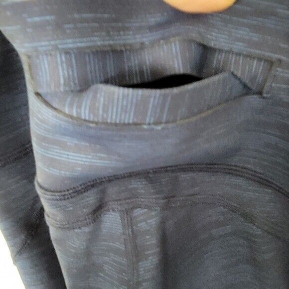 OUTDOOR VOICES BLACK/BLUE COLORBLOCK LEGGINGS WOMENS SMALL - Picture 3 of 4